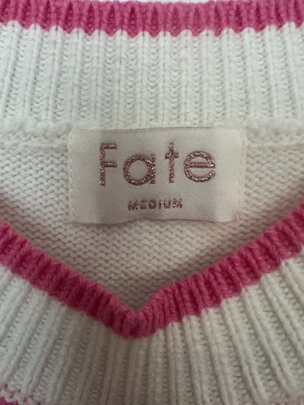 Fate Retro Abstract Wave Colorblock Knit Sweater Vest - Picture 3 of 3